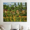 Moderne landschap canvas kunst het kasteel van Medan 1880 Paul Cezanne schilderij handgeschilderde hoge kwaliteit