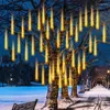 Strings 30/50cm LED Meteor Shower Fairy String Garland Lights Christmas Decorations Outdoor Wedding Street Garden Home Decor Navidad