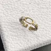 Hochwertige Mode Retro Gold Brieföffnung verstellbarer Ring Perlenringe für Damen Frauen Party Hochzeit Liebhaber Geschenk Verlobung jew277i