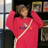 Moletons Femininos Coreano Ins Chic Ulzzang Vintage Solto Bf Wind Sweatshirt Feminino Kawaii Bonito Svits para Mulheres