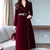 Casual Dresses Business Dress for Women Office Kvinnliga damer Socialt arbete Uniform Designs Winter 2023 4311