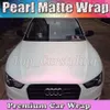 Premium Satin Pearl Pearl do Różowy Wrap z powietrzem Pearlescent Matt Film Car Wrap Styling Graphic 1 52x20m Roll305V