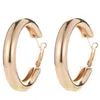 Hoop Huggie Stainless Steel Big Round Round Arrings Higds for Women ol Styles Gold Color Circle Creole2378