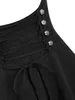 Jupes à lacets jupe à bretelles haute basse basique pour fille solide couleur noire gothique 230720