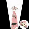 Bow Ties Floral Cotton Tie för män Kvinnor Feather Cartoon Slips Bröllop Bussenighet Casual Mans slipsar Blomma Cravat Daily Wear
