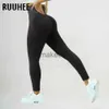 Tute da donna RUUHEE Leggings senza cuciture Sport Donna Fitness Push Up Allenamento a vita alta Corsa Abbigliamento sportivo Collant da palestra Solid 2023 Pantaloni da yoga J230720