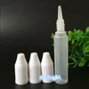 Atacado EUA Reino Unido UE AU Market 10ml 15ml 30ml Eye Drop Pen Bottles Plastic Translucent Eliquid Bottles with Long ChildProof Cap Fpelr