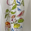 Mens TShirts Casablanca Fruit Mushroom Butterfly Tshirt Quality Lining Label 230720