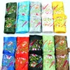 Hela 10 st sidor Silk Brocade Travel Bag Jewelry Roll Pouch Purse Fashion Gift265L