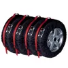4pcs Car Spare Tire Cover Case Polyester Auto Wheel Tires Storage Bags Vehicle Tyre Accessories Dust-proof Protector Styling Car1773