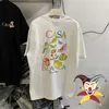 TShirts Homme Casablanca Fruit Mushroom Butterfly Tshirt Quality Lining Label 230720