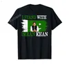 Hommes t-shirts 2023 été je suis avec le président pakistanais Imran Khan T-Shirt pour hommes femmes unisexe chemise hauts coton t-shirts