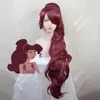 NUOVI capelli di Halloween Hercules Megara Cosplay parrucca lunga264v