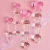 Massage Crystal Glass Dildos Gay Sexy Products Butt Plug Vaginal Anal Stimulation Beads Penis for Women Anal Plug Sexy Toys2477