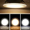 Ceiling Lights 3 Color LED Downlight 110V 220V 5W 7W 9W 12W 15W Recessed Spot Lighting Bedroom Kitchen Bathroom Indoor Light Lamp