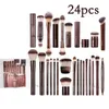 Outils de maquillage sablier ensemble de pinceaux rétractable Kabuki poudre Blush finition sans couture fond de teint pinceaux ombre à paupières 230720