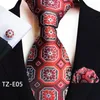 Papillon 2023 cravatta quadrata polsino sciarpa tre pezzi a righe per uomo lusso 8 cm cravatta tasca gemelli regalo accessori abito