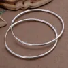 925 Sterling Silver Charms Cicles Hoops Earings E042 Holidays Presentlådor 289T