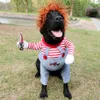 three dimensional clothes lethal doll dog disguise costume funny Halloween Pet Costume3115