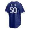 Custom 2023 Mookie Betts Jersey Freddie Freeman Clayton Kershaw Джеймс Оутман Джулио Уриас Уилл Смит Джастин Тернер Джои Галло Варгас Мужчины Женские молодежные трикотажные изделия