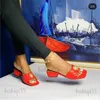 Hausschuhe Kurt Geiger Sandale für Damen Neue Schuhe mit hohen Absätzen Damensandalen Hardware-Schnalle All-Match-Sommerhausschuhe babiq05