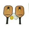 Squash rackets 2st pickle bollfästet set med 3 bollar 2 kuddar och 1 påse kolfiberkomposit PE honungskaka kärna ljusytvikt 230719