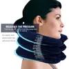 3-layer Inflatable Cervical Traction Device Pain Relief Neck Collar Full-fleece Thickened Soft Neck Support Stretcher179w