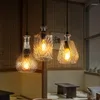 Подвесные лампы Творческие ретро -люстра потолочная лампа для бара гостиная декор спальни столовая стеклян