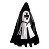 Mens Medieval Crusader Knights Templar Tunic Costumes Renaissance Halloween Surcoat Warrior Black Plague Cloak Cosplay Top S-3XL Y210D