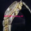 Uhr Herren-Armbanduhr, zweifarbig, 18 Karat Gelbgold, Stahl, Weiß, 16523, Automatikwerk 7750, wasserdicht, mit leuchtendem Herren-Armband 288z