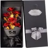 24k Or Roses Bouquet Plaqué Or Rose Forever Cadeaux pour Son Anniversaire De La Saint Valentin Mariage Fête Des Mères Anniversaire Gift298V