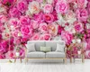 Обои бакальные обои с нормики современные розовые розы телевизионные фоновые настенные стены дома