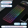 Retroilluminazione RGB al 60% Mini gioco meccanico Eagiacme Blue Switch Keyboard Bluetoot Wireless 2 4Ghz USB Wired 3 Mode Connection Suppor302i