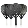 Tennis Rackets Padel Racket 3K12K18KKevlar Carbon Fiber Rough Surface with Eva Soft Memory Foam Core For Men Training Accessories 230719