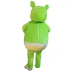 Personnalisé professionnel Belle Gummy Bear Mascot Costume Cartoon ours vert Caractère Vêtements De Noël Halloween Party Fantaisie Dress284t