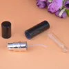 Kostenloser Versand 12 Stück Heißpumpe Leere Parfüm-Sprühflasche 5 ml 10 ml Aluminiumglas eloxiertes kompaktes Duft-Mini-Spray-Duft-Flaschen Eatkc