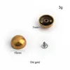 Bag Parts Accessories 1050200pcs 101215mm Old Gold Metal Studs Rivets Pumkin Shoes Round Punk Dome Rivet For Hats Bracelets 230719