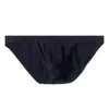 Underbyxor Adannu Men's Pit Cloth Briefs Solid Color Bekväm andas Sport Låg midja Youth