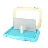 Chenils stylos Pet Chien Chat Portable Formation Toilette Intérieur Pot Plateau Pour Chiens Chats Litière Fournitures 230720