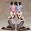Anime Manga 29cm Re: Zero anime figure Rem Ram Bunny Girl Ver. PVC Action Figurine Statue Decorations Model Toys