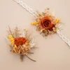 Высушенные цветы свадьба Boutonniere сохранившиеся свежие розовые цветочные корсаж корсаж пинтификации цветочный жених Лучший мужчина свадебные цветы аксессуары R230720