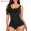 Intimo modellante da donna Body sexy per donna Controllo della pancia Fajas Vita alta Body Shaper Taglia grande Busto aperto Tracolla Cerniera Shapewear Confezione da 2 pezzi 230719