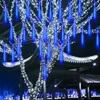 Strings Meteor Shower LED String Fairy Lights Garland Christmas Tree Decorations Outdoor Wedding Patio Garden Year Street Light