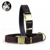 Dog Collars Leashes Cowhide Genuine Leather Pet Dog Collar High Quality Top Class Pet Training Collar Heavy Adjustable Medium to Large Dog Collar 230719