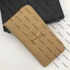 Leather Flap Wallet Designer Cassandre Matelasse Zipper Long Purse Card Holder With Original Box 01