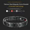 Bracelets porte-bonheur 2021 énergie thérapeutique Bracelet de guérison femmes hommes Couple bijoux titane acier magnétique Therapy205F