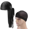 Unisex Durag Long Satin Hatchals Turban Du Rag Pirate Hat Men Hip Hop Durags 2pcs lot246r