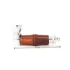 Dernières Mini Pipes En Alliage De Zinc En Bois Naturel Poche Portable Innovante Amovible Herbe Sèche Filtre À Tabac Bol Pipes Main Fumer Porte-Cigarette DHL