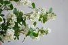 Dekorativa blommor 30 "Cream Fake Lilacs Flower Branch Faux Spring STEM | Centerpieces Floral Wedding/Home Decoration Gifts