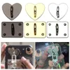 3PCS Корейский телефон наклейка на кисточку Metal крюк DIY аксессуары для формы сердца квадратная пряжка мобильный телефон Кулон L230619